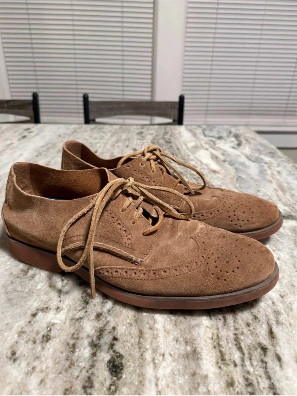 Sperry Top-Sider Men’s Size 11M Brown Suede Wingtip Oxfords